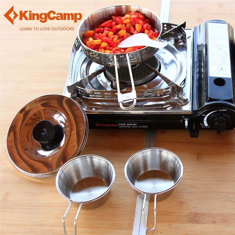 Kingcamp KP3914 Backpacker III Stainless Steel Cooking Pot Silver
