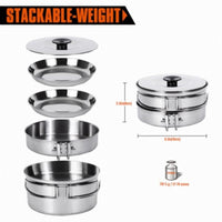 Kingcamp KP3914 Backpacker III Stainless Steel Cooking Pot Silver