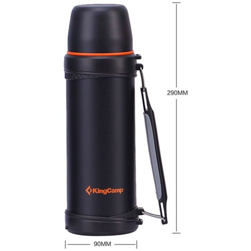 Kingcamp KA2743 Vacuum Bottle 24hrs Cooling Black 1000ML