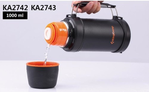 Kingcamp KA2743 Vacuum Bottle 24hrs Cooling Black 1000ML