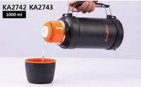 Kingcamp KA2743 Vacuum Bottle 24hrs Cooling Black 1000ML