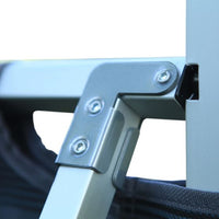 KingCamp KC3806 Aluminum Folding Camping Bed Black Grey