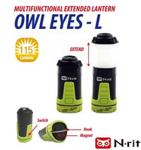 N-rit Owl eyes extendable lantern Black L