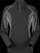 Vapour active zip neck top men