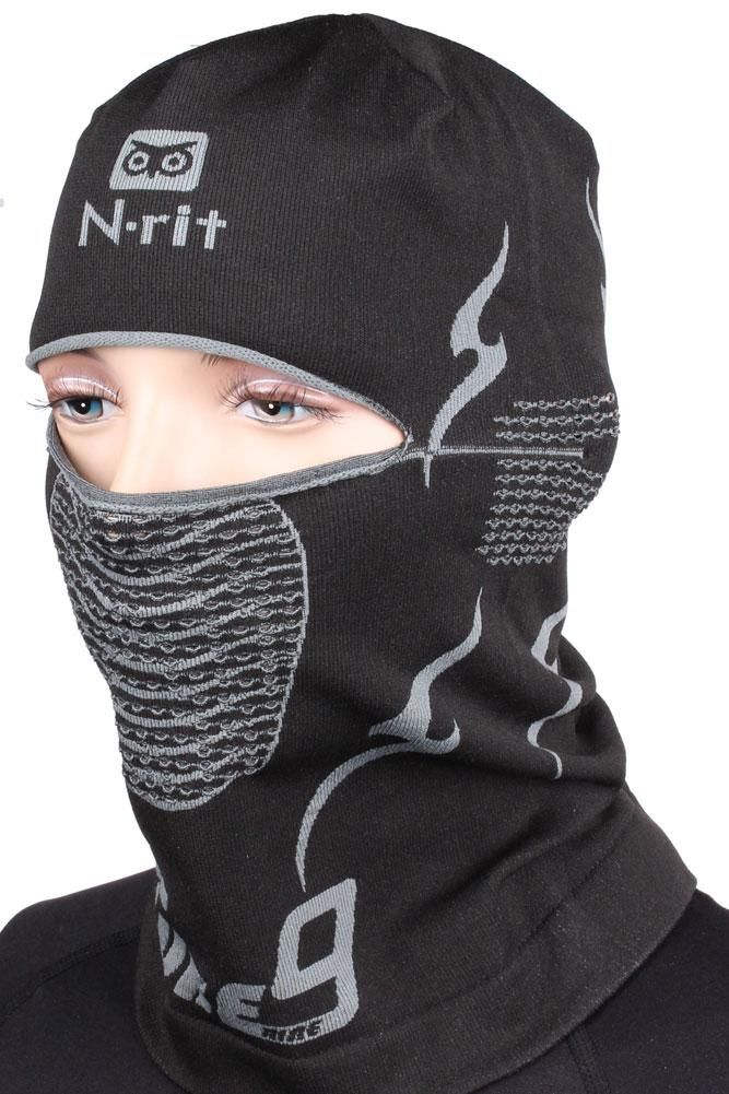 N Rit Tube9 Balaclava Black NR TUB10HB