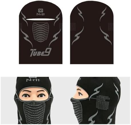 N Rit Tube9 Balaclava Black NR TUB10HB