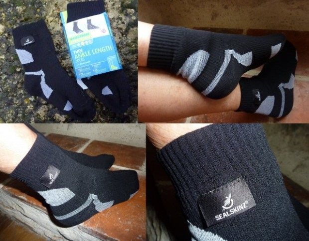 SealSkinz KE691 Thin ankle length socks Black
