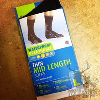 Sealskinz KE701 Thin Mid Socks with Hydrostop Black