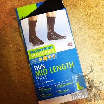 Sealskinz KE701 Thin Mid Socks with Hydrostop Black