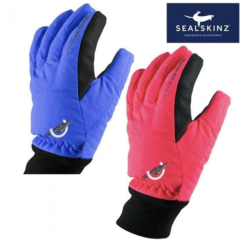 SEALSKINZ KJ113 CHILDRENS WATERPROOF GLOVES BLUE
