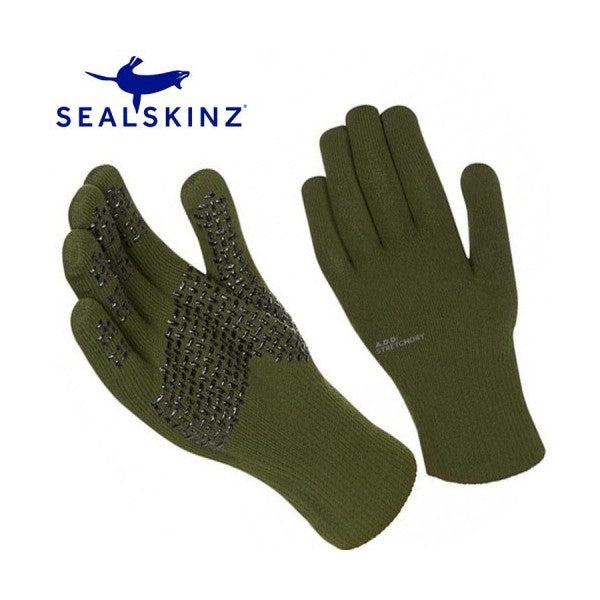 SealSkinz KJ75 Ultra Grip Waterproof glove Olive