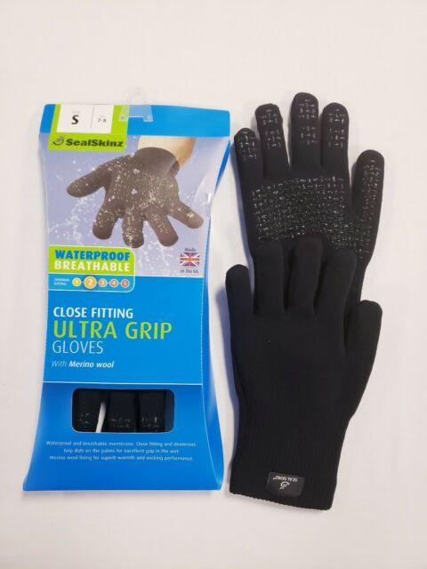 SealSkinz KJ75 Ultra Grip Waterproof glove Black