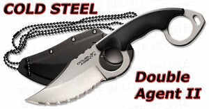 Cold Steel Knife Double agent II serrated edge