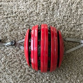 Carrera Foldable Helmet CPSC Red