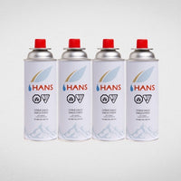 Butane Gas Cartridge 250gm 500ml Bottle White