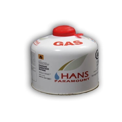Hans Butane Gas Cartridge 230gm Bottle White
