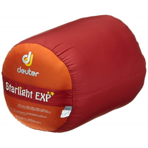 Deuter Starlight EXP Zip left sleeping bag Orange cranberry