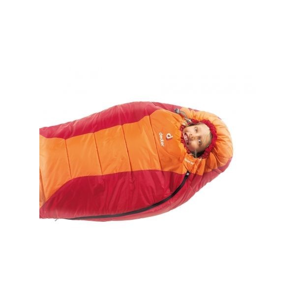 Deuter Starlight EXP Zip left sleeping bag Orange cranberry
