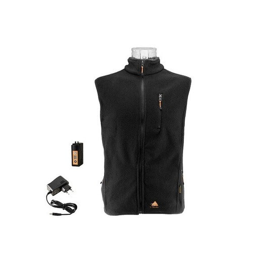 Alpenheat AJ4 Heated Gillet Fleece Black