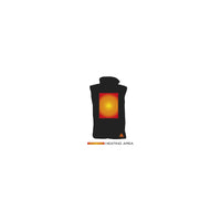 Alpenheat AJ4 Heated Gillet Fleece Black