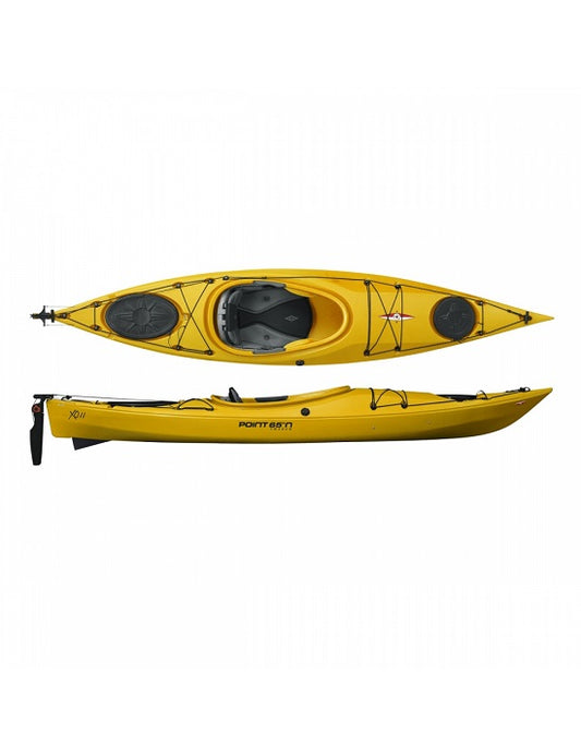 Point 65&#176;N SWEDEN KAYAK XO11 GS Rudder &amp; Skeg  Yellow