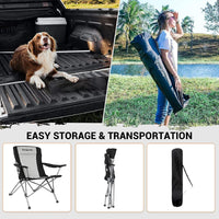 Kingcamp KC3849 Comfort Arm Chair Black Grey