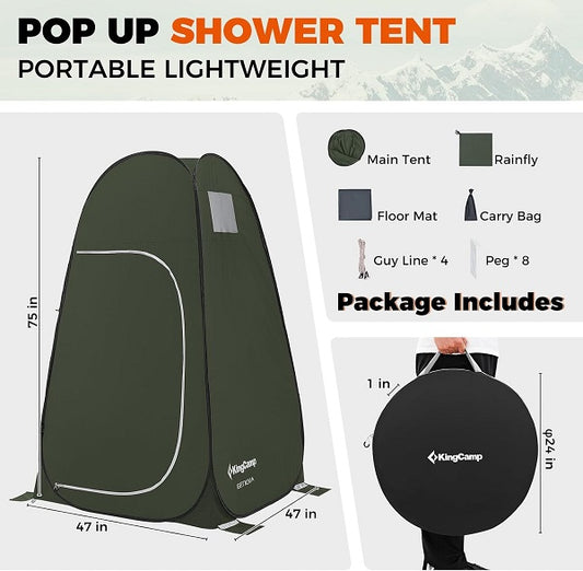 KINGCAMP KT4015 Genova MultiTent OUTDOOR PORTABLE POP UP TENT  BLACK