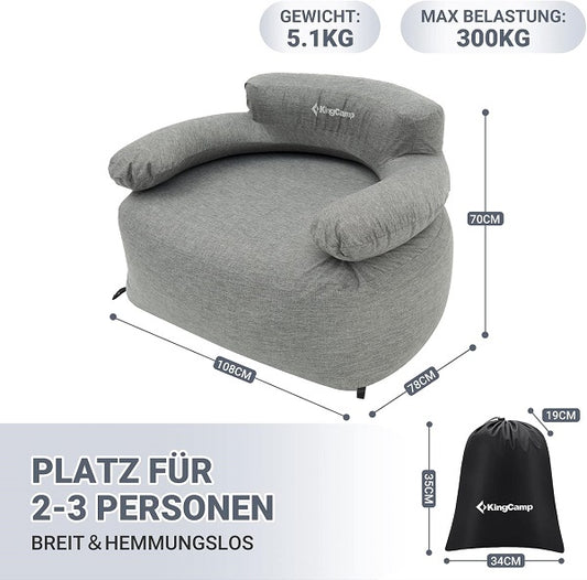 Kingcamp KE8248 Smashing 70 Single Inflatable Sofa Chair