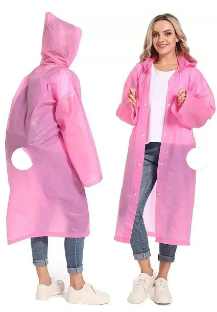 Outdoor Revolution Rain Coat Waterproof Hooded Outdoor Unisex Pink