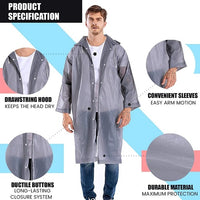 Outdoor Revolution Rain Coat Waterproof Hooded Outdoor Unisex Grey