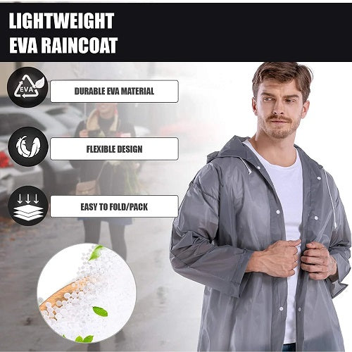 Outdoor Revolution Rain Coat Waterproof Hooded Outdoor Unisex Grey