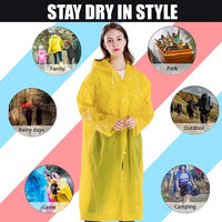 Outdoor Revolution Rain Coat Waterproof Hooded Outdoor Unisex Yellow