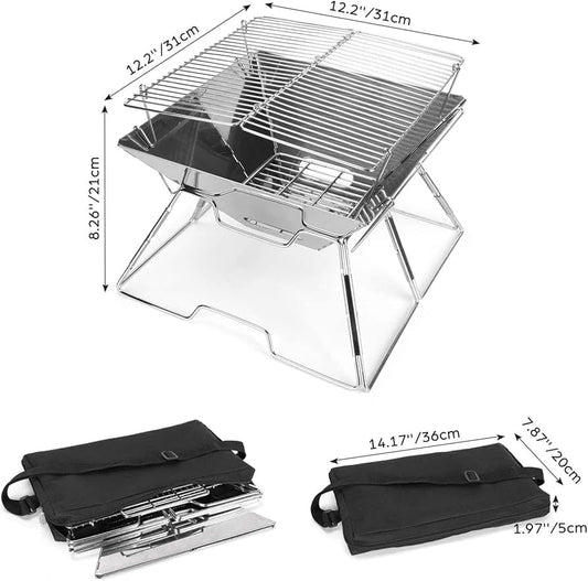Mark Sports Magic portable grill BBQ Silver